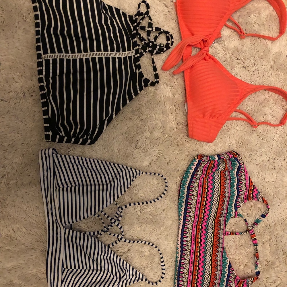 Bundle of 4 Bikini tops.